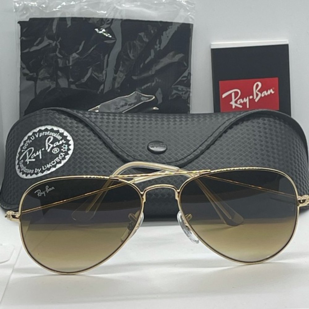 BNIB Never Worn Rayban Rb3025 Gold with Br… - Picture 4 of 8